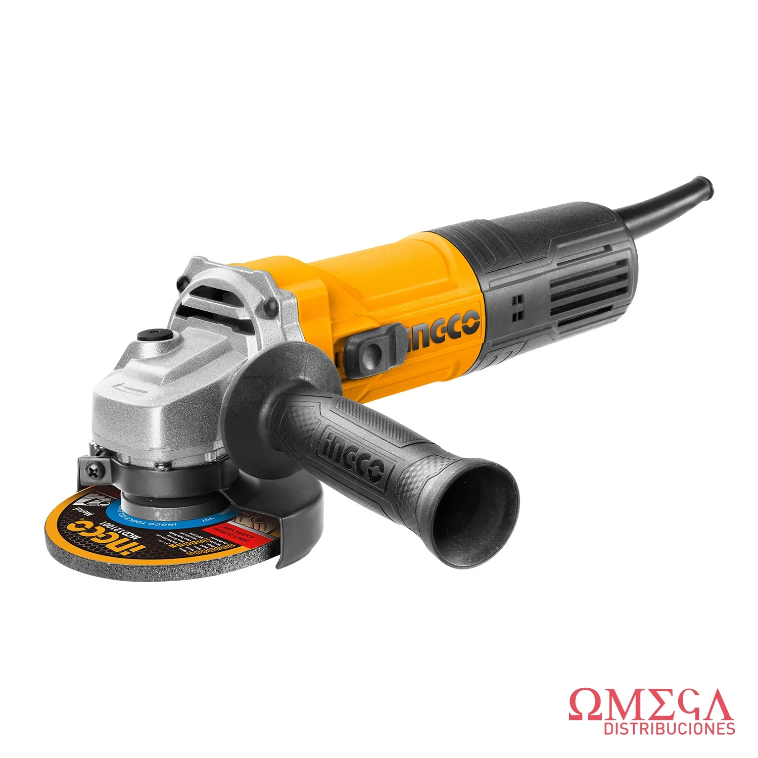 Amoladora angular 4 1/2PLG/115mm 750W + accesorios industrial Ingco 700098