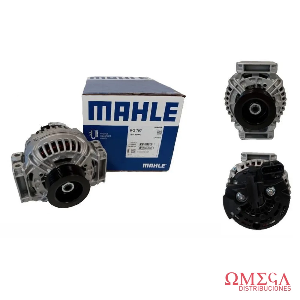 Alternador Mahle — Scania 28V-100A serie 4 DC12 MG797