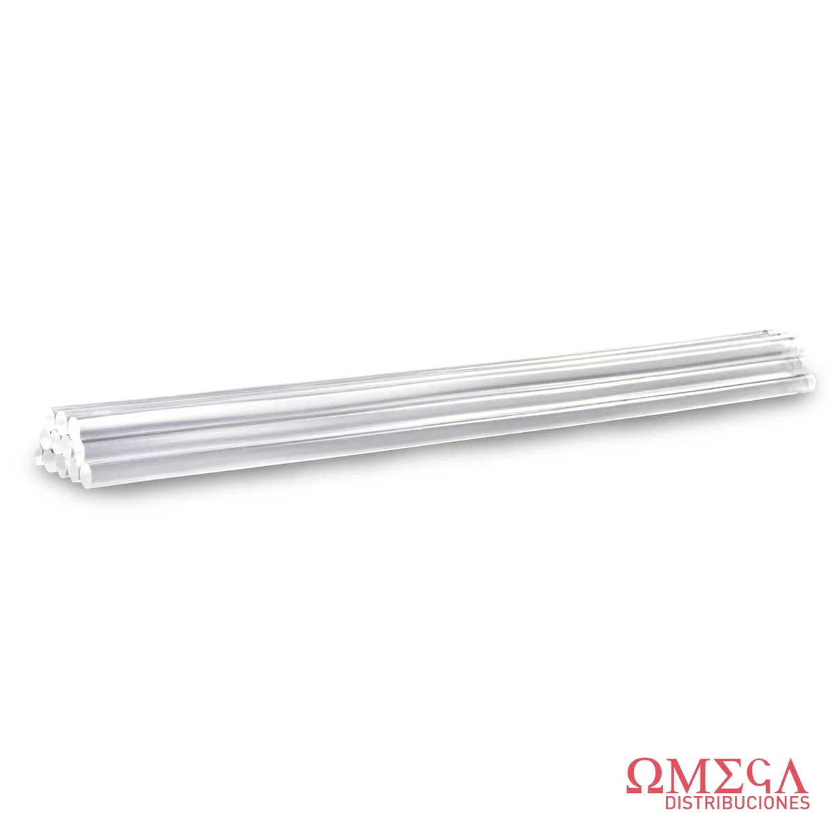 BARRA ADHESIVA TRANSP. 7.2x300mm x 12U 9999112