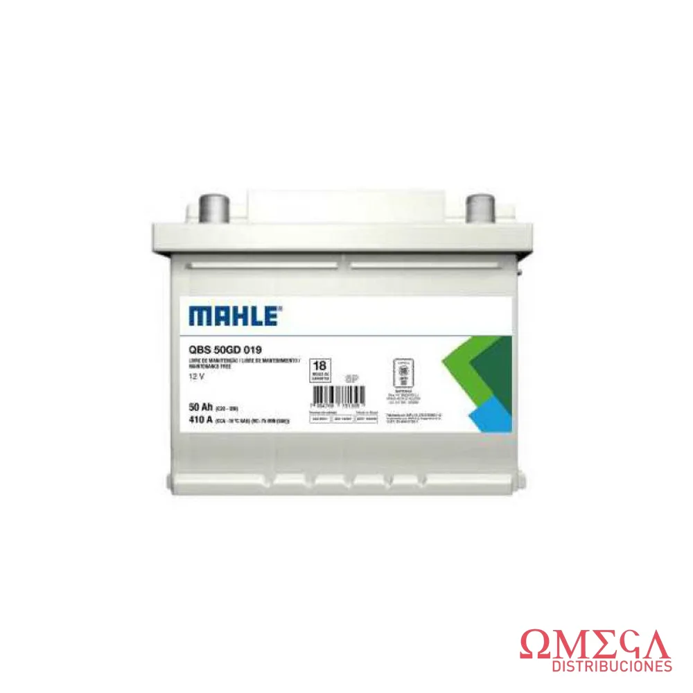 Batería Mahle 50 AH / CP 410 (+)D QBS50GD019