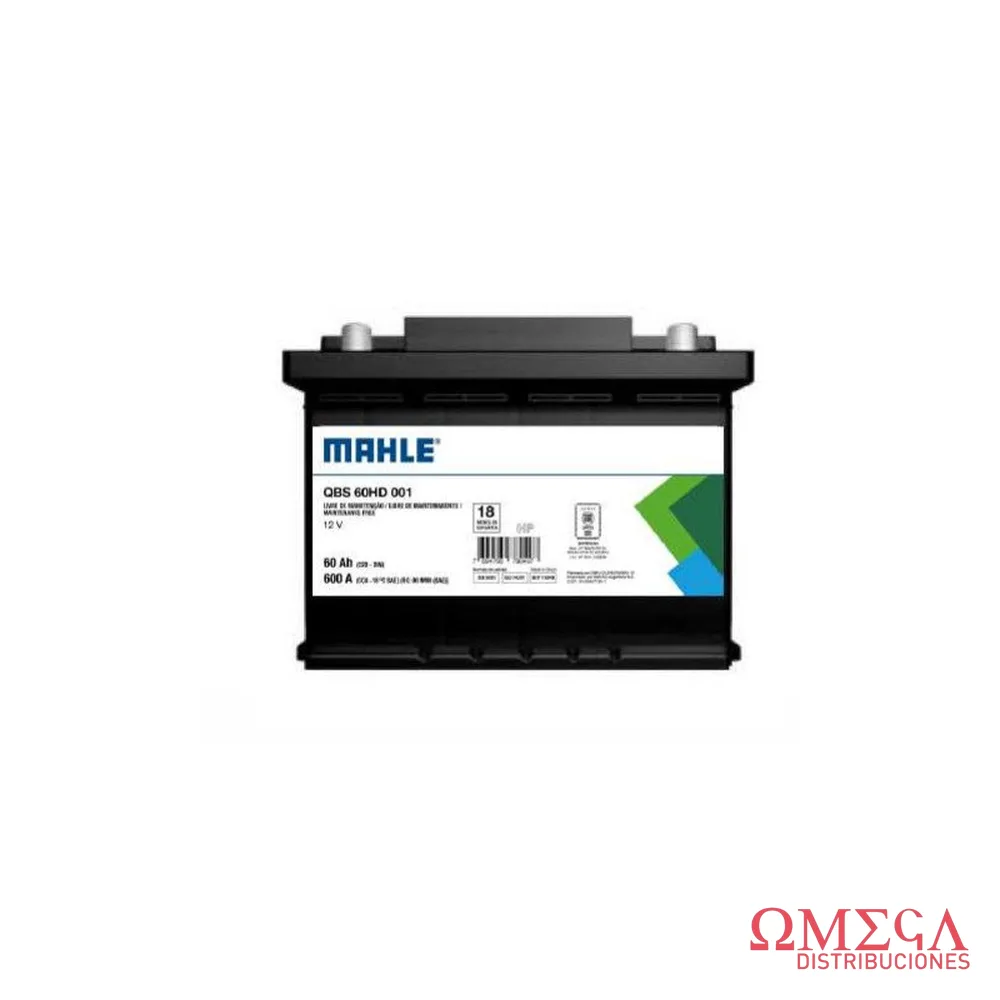 Batería Mahle 60 AH / CP 600 (+)D QBS60HD001
