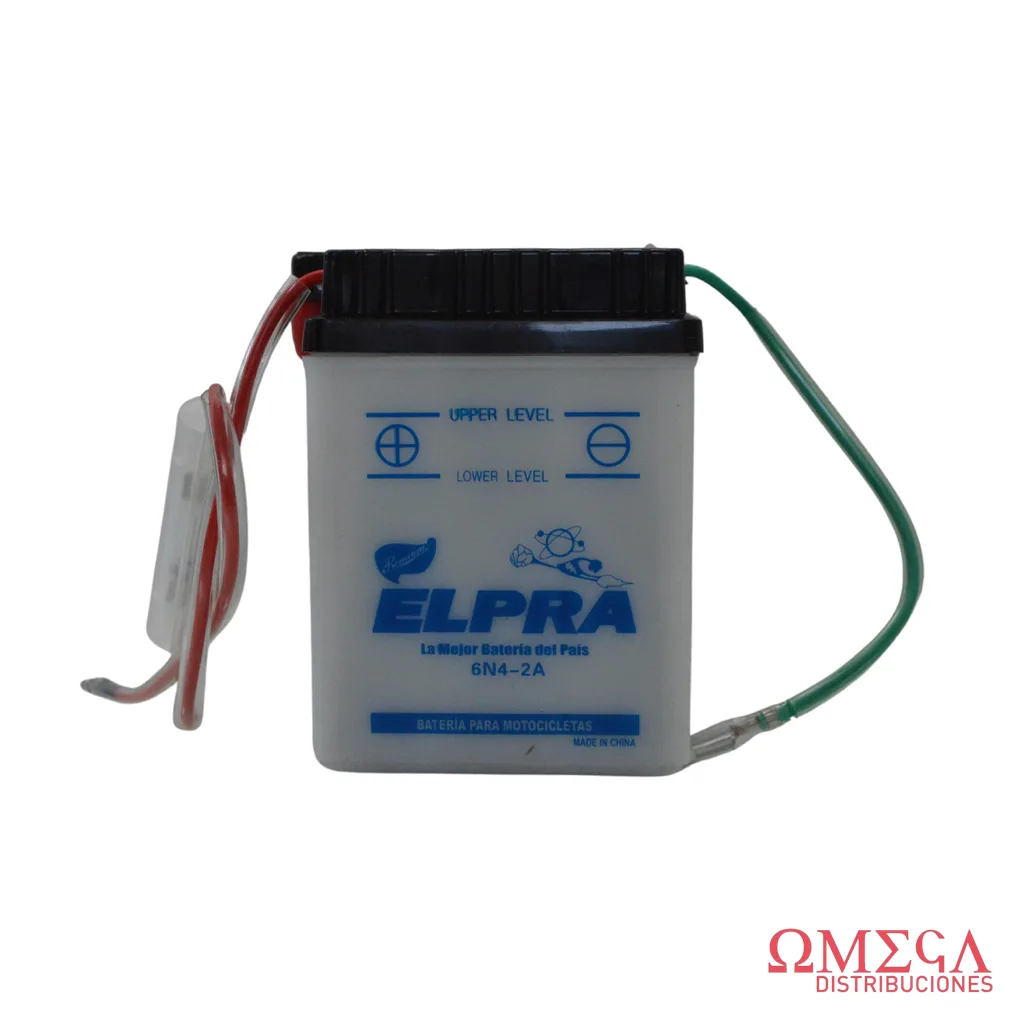 Batería de moto Elpra 6N4-2A 6V 4Ah 6N4-2A