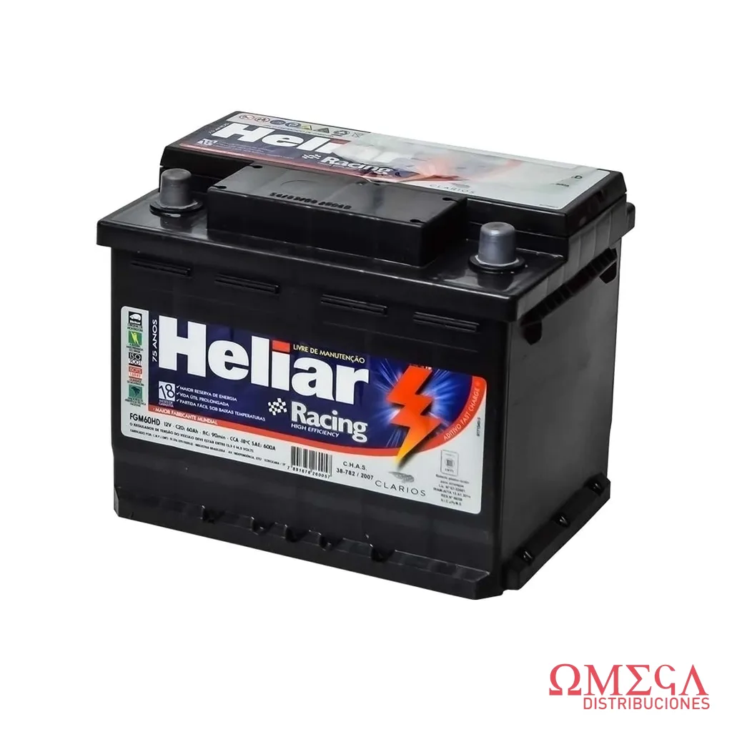 Batería Heliar racing FGM60HD/E 12X65 FGM60HD/E