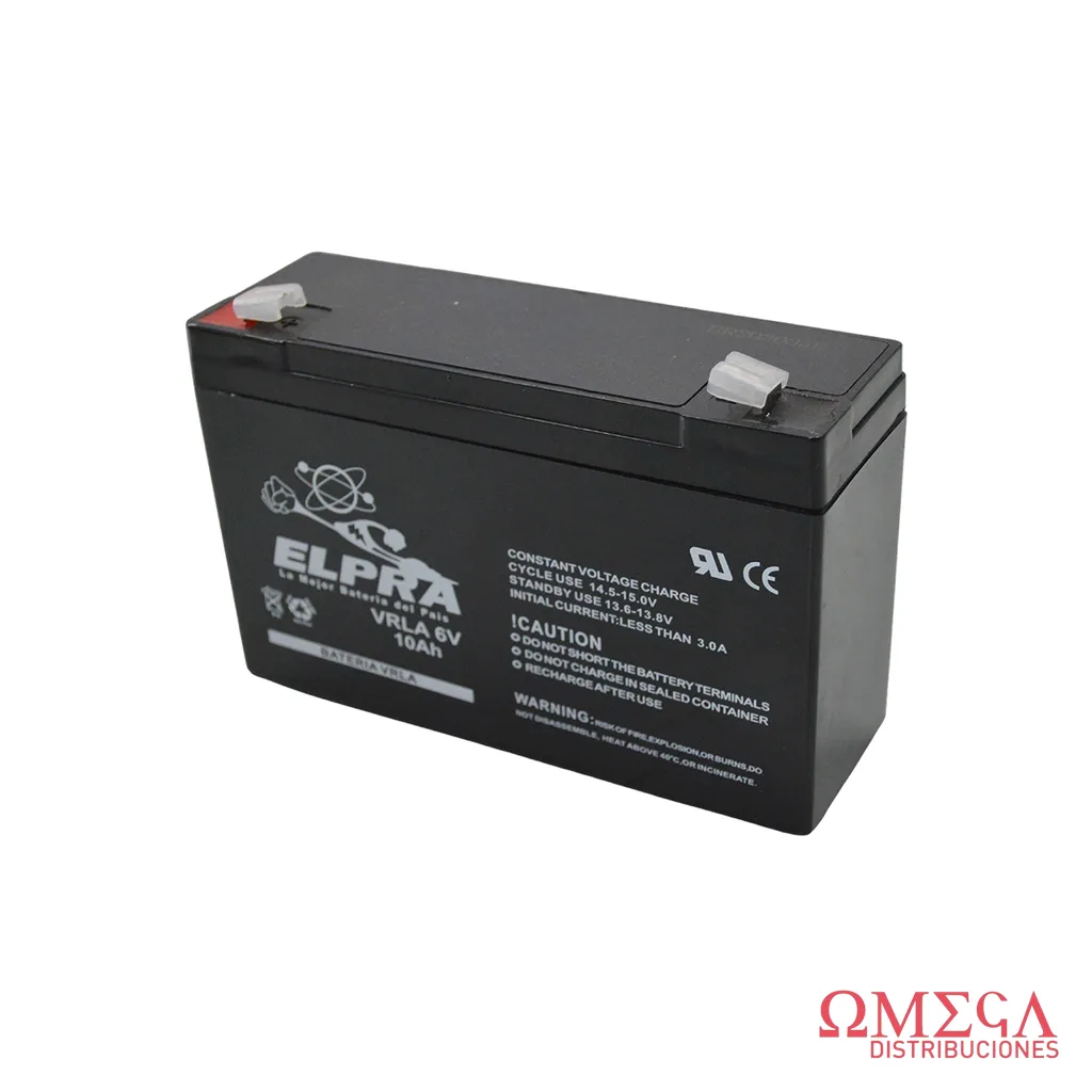 Batería VRLA Elpra 6V 10AH 08I0010