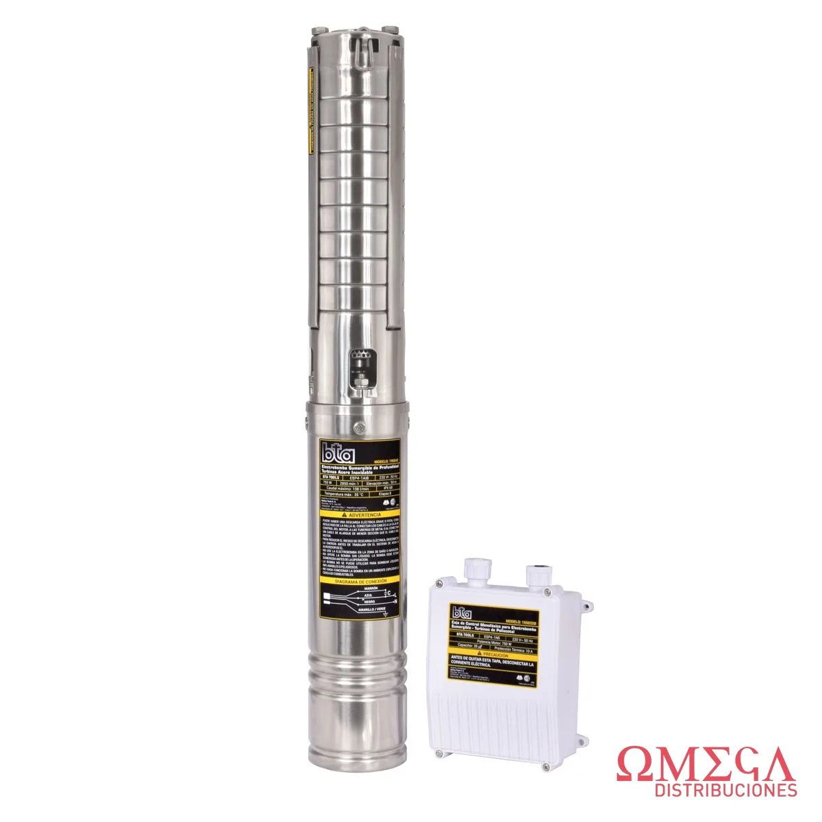 BOMBA SUMERG. DE PROF.INOX.4" 1HP 195042