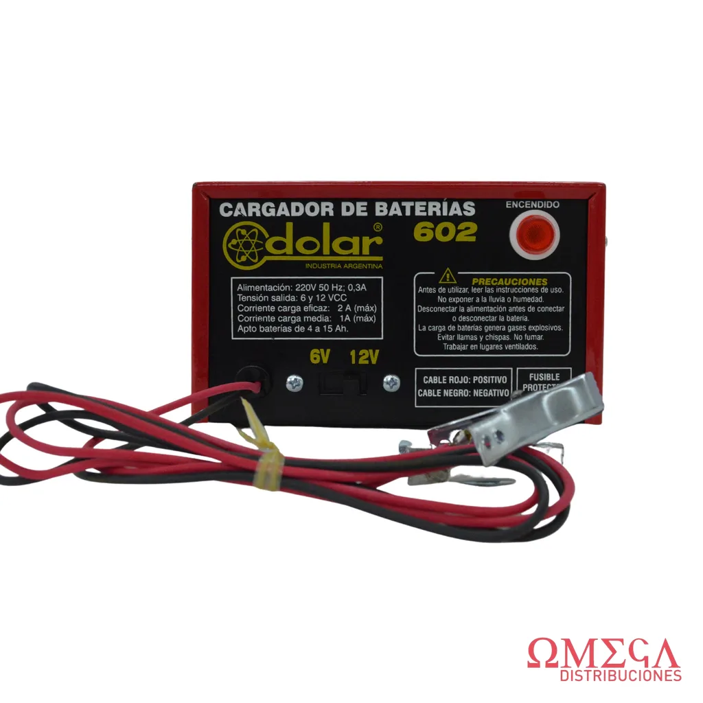 Cargador de baterías 602 6 y 12V 2A 15CA068