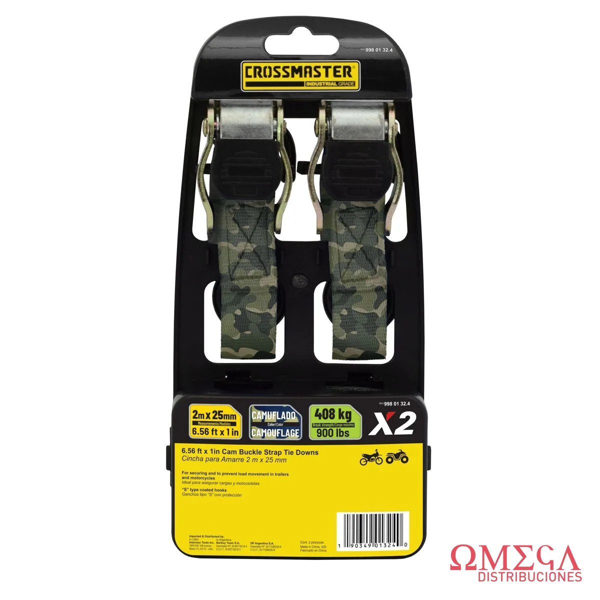 CINCHA AMARRE 408Kg x2 CAMUFLADA 9980132.4