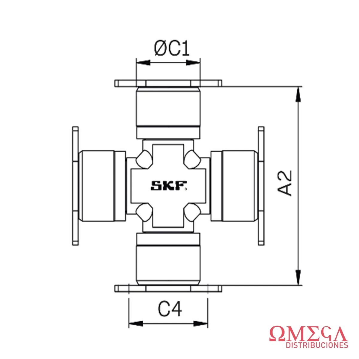 Cruceta SKF VKUA 4560 B