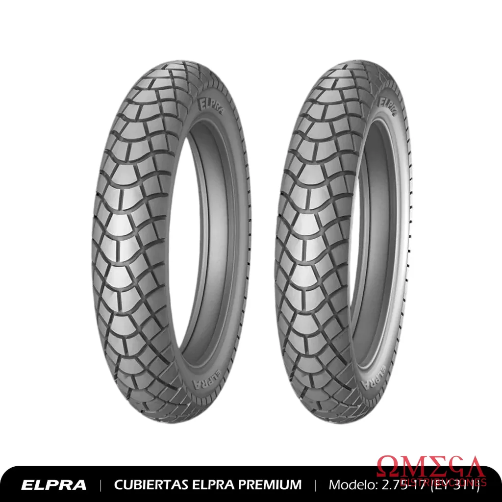 Cubierta de moto 2.75-17 6PR TT (EY-311) 18CU0007