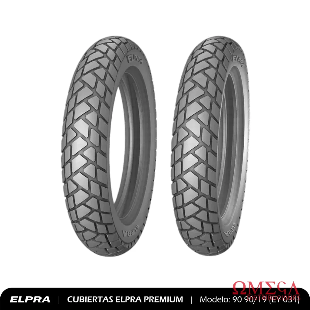 Cubierta de moto 90/90-19 6PR TT (EY-034) 18CU0018