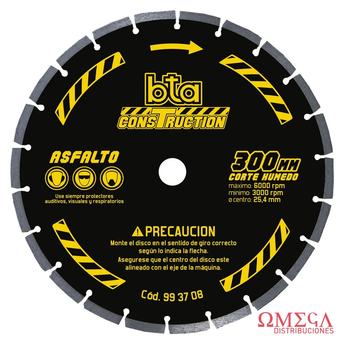 Disco cort humed para asfalto 12" BTA 993708