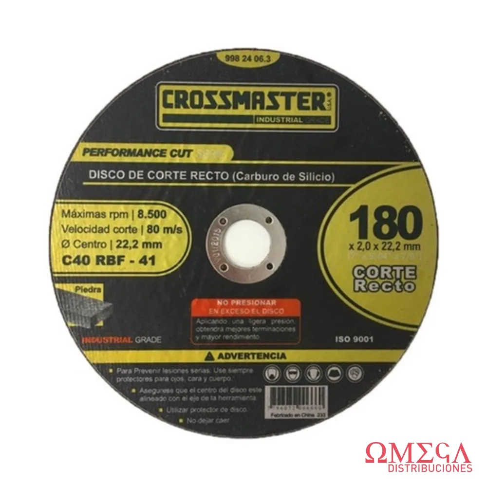 Disco de corte Crossmaster 9982406.3 9982406.3