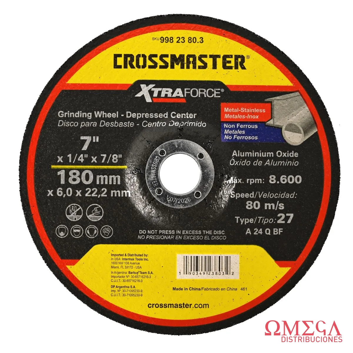 DISCO DESBA O/A 180x6.0x22.2mm DEPR 9982380.3