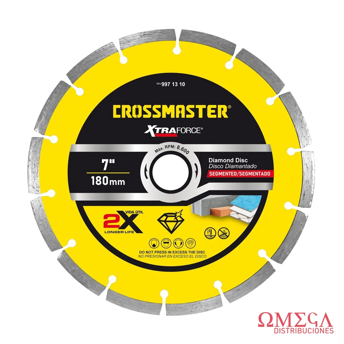 Disco diamant segmentado 180mm cross Crossmaster 9971310