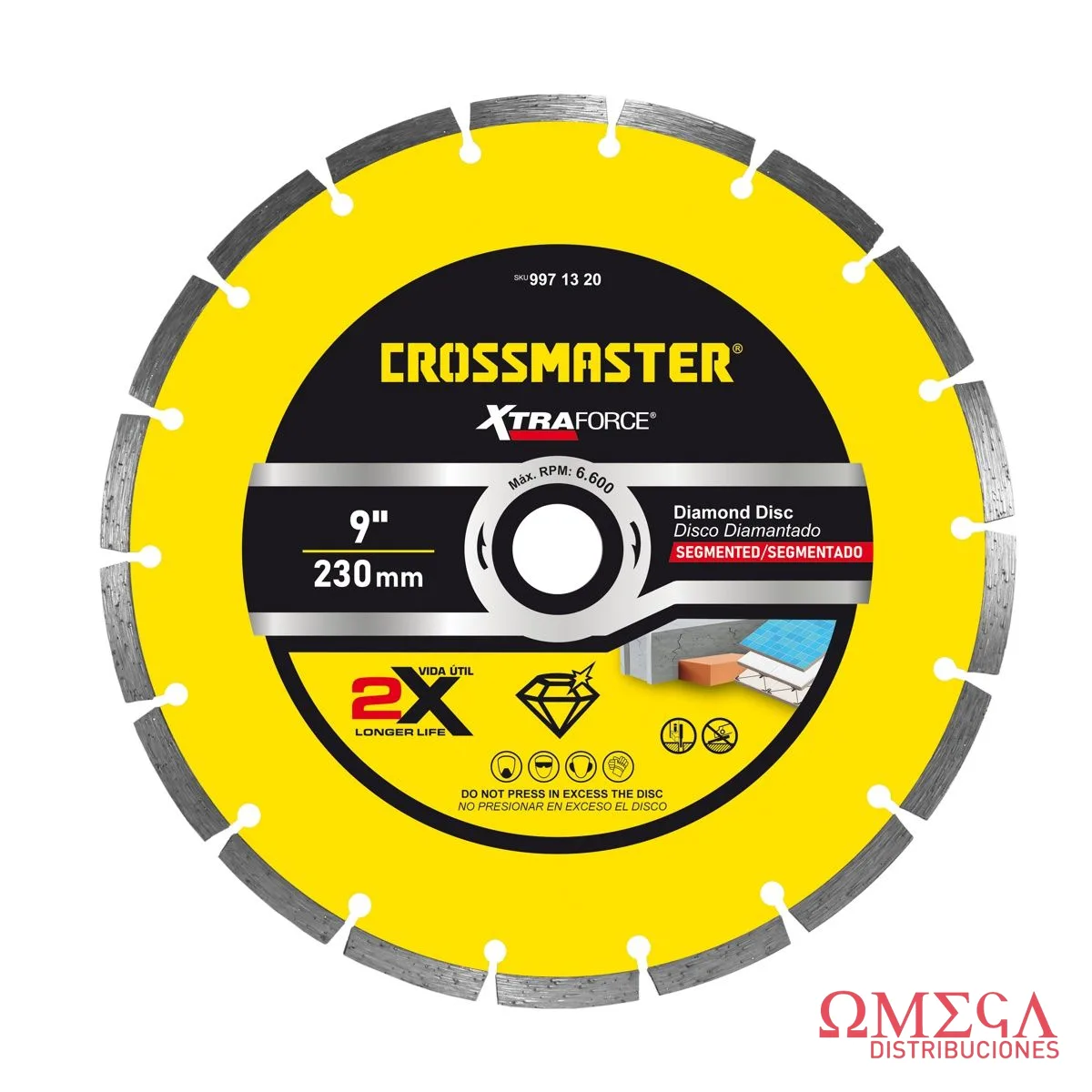 Disco diamant segmentado 230mm cross Crossmaster 9971320