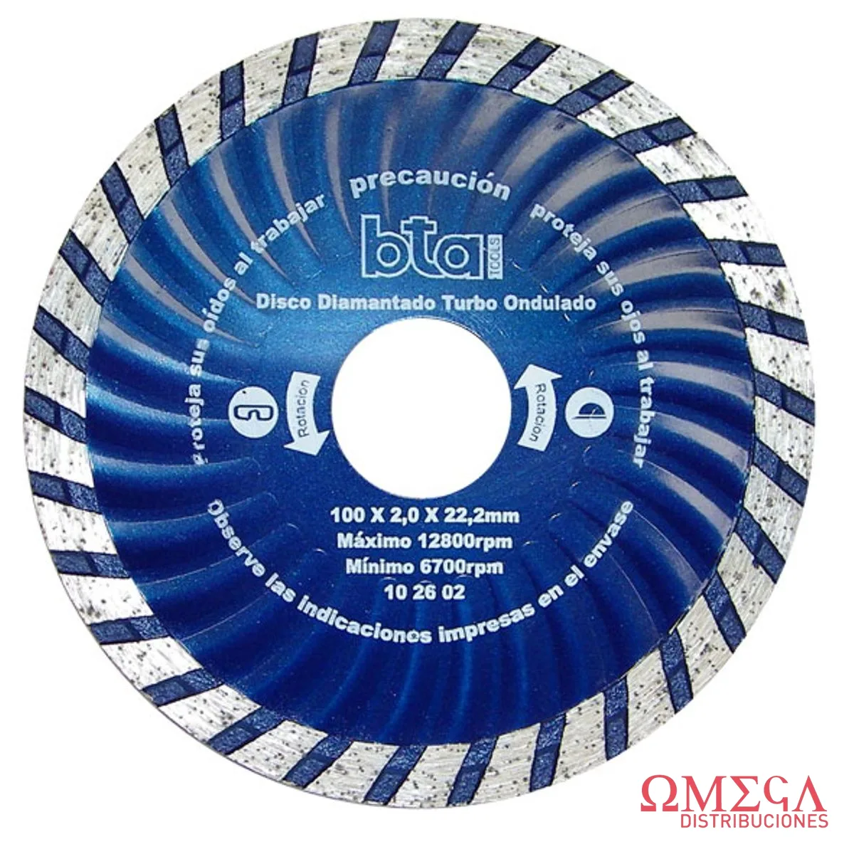 Disco diamant T ond 100X2.0X22.2mm BTA 102602