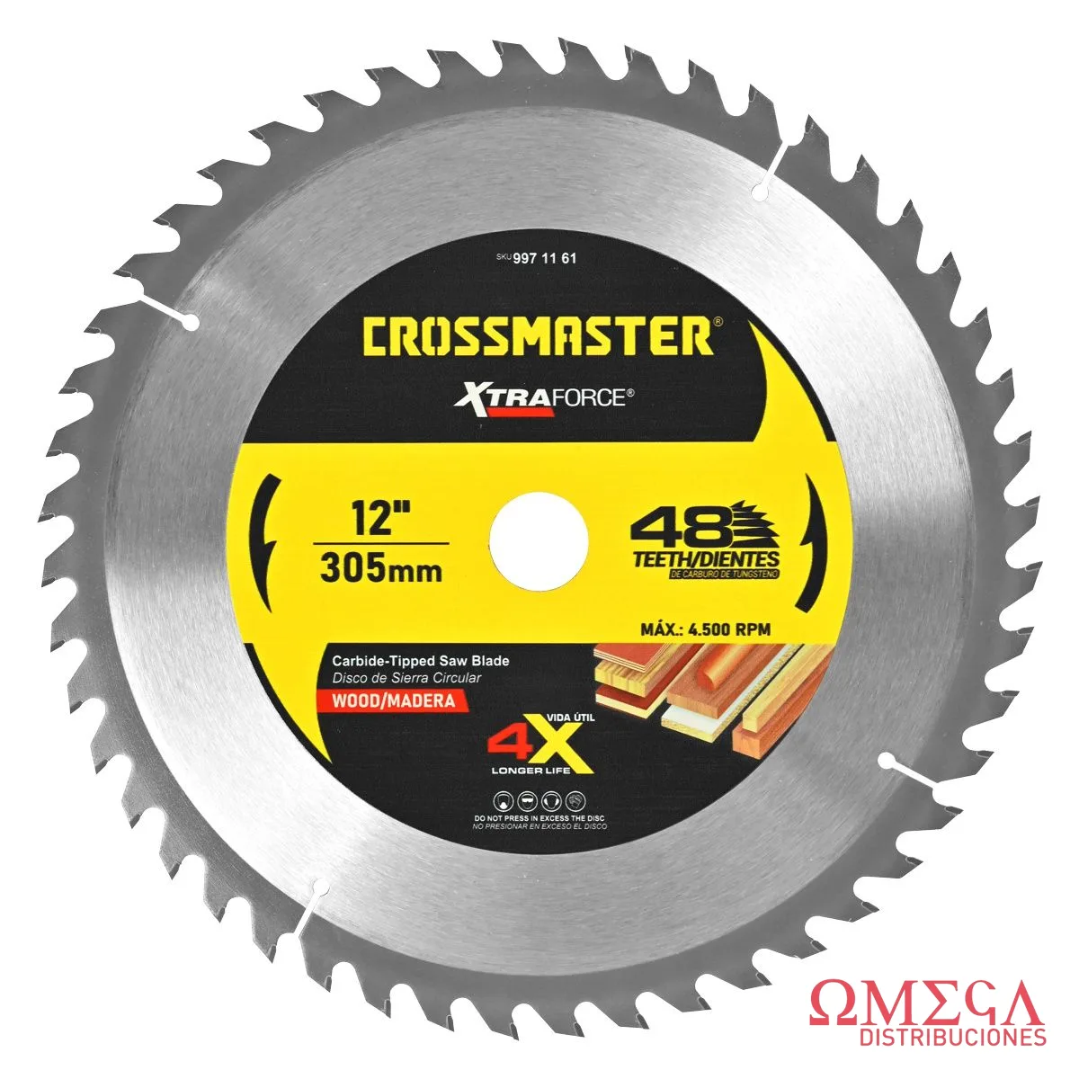 Disco sierra 305x3.0x30.0mm 48D MAD-CR Crossmaster 9971161