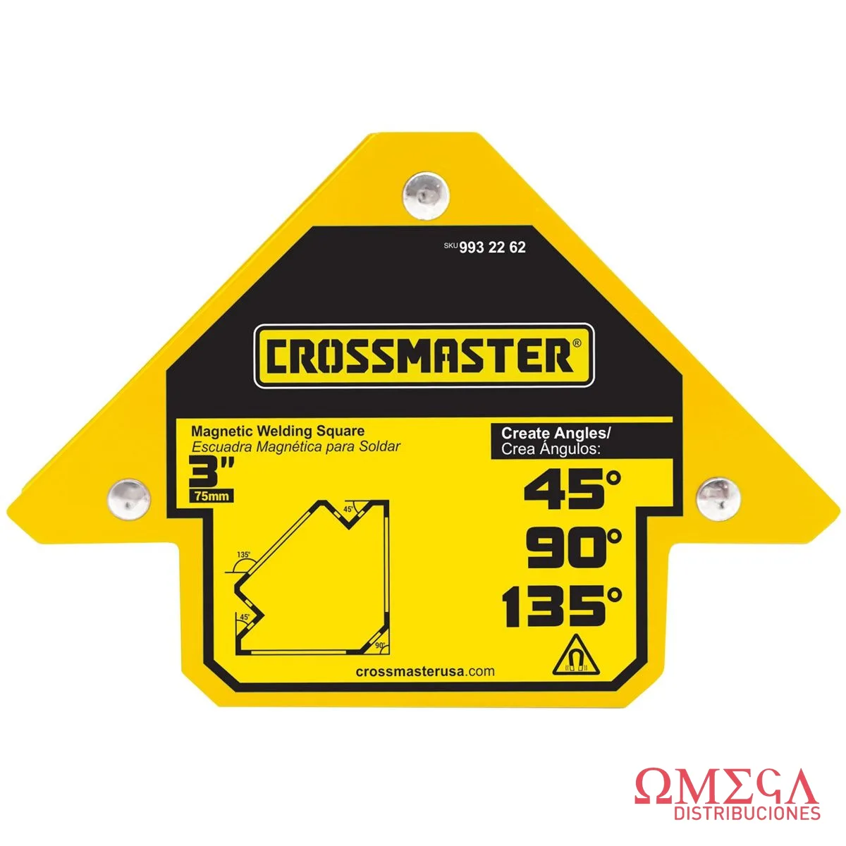 Escuadra magnetica soldar 3" 11kg Crossmaster 9932262