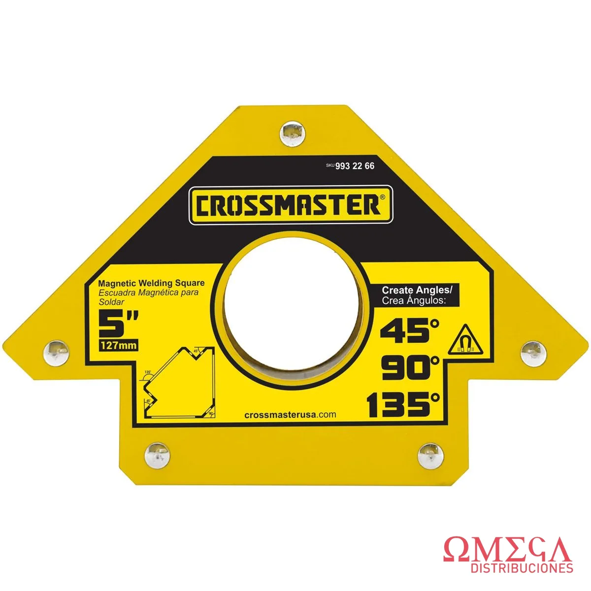Escuadra magnetica soldar 5" 34kg Crossmaster 9932266