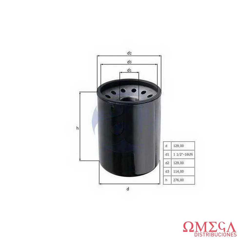 Filtro de aceite hidráulico Mahle — Case HF6711 HC85