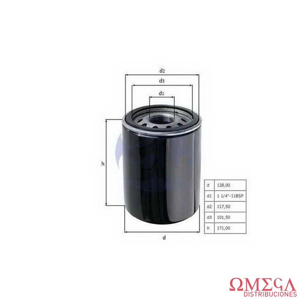 Filtro de aceite hidráulico Mahle — Case / New Holland HC99