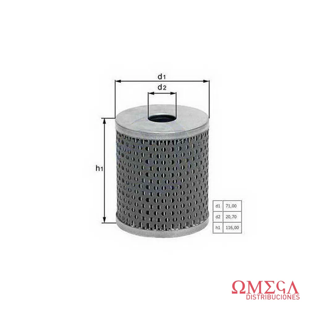 Filtro de aceite Mahle — Clark / Case OX18D