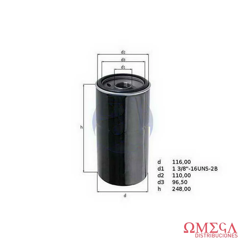 Filtro de aceite Mahle — Cummins LF777 OC532