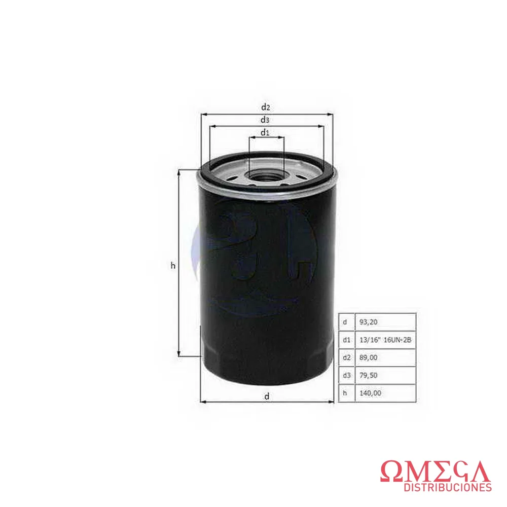Filtro de aceite Mahle — Dodge RAM-Cummin OC114
