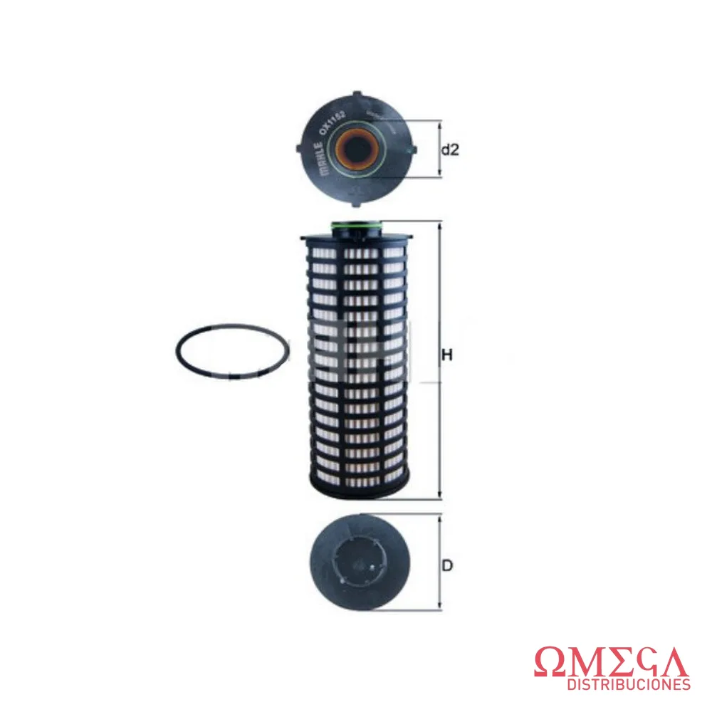 Filtro de aceite Mahle — Iveco Stralis OX1152D