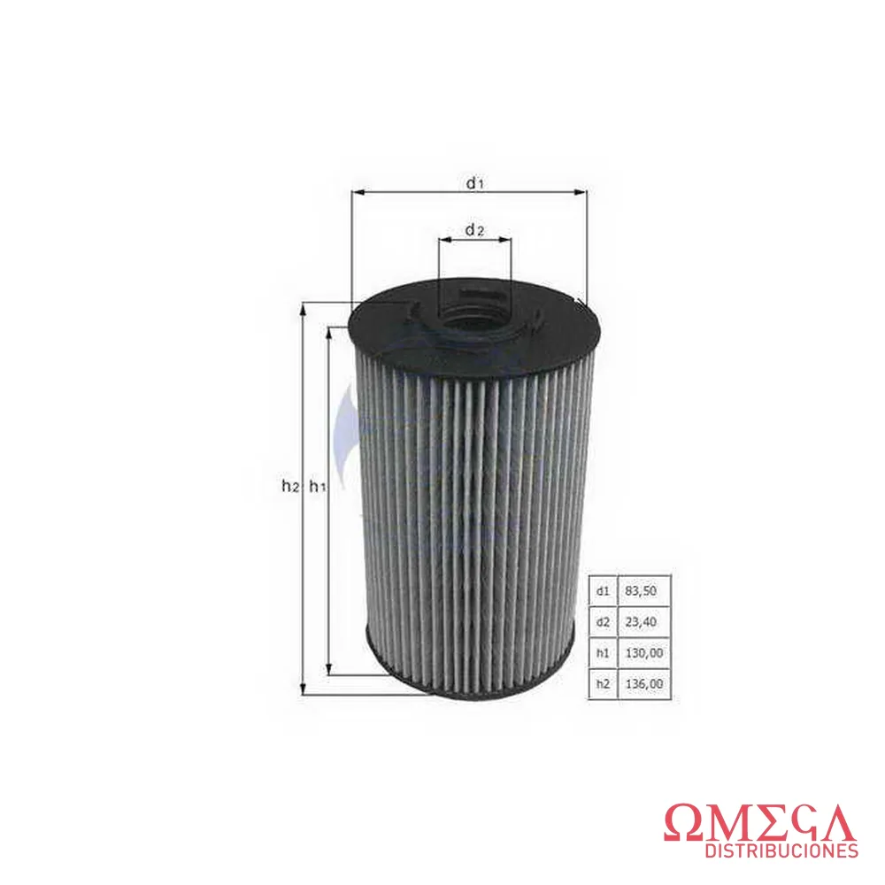 Filtro de aceite Mahle — Mercedes-Benz 710/913 OM364 OX150D