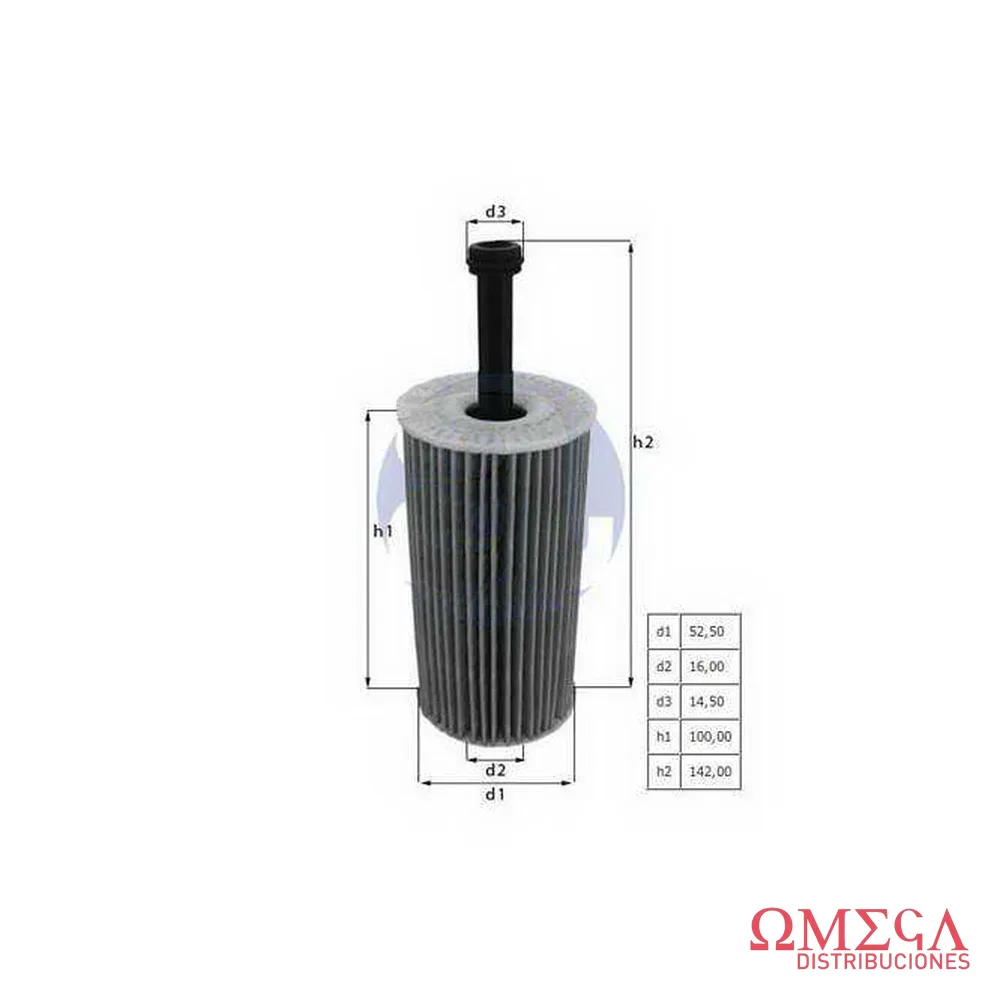 Filtro de aceite Mahle — Peugeot 307 OX193D