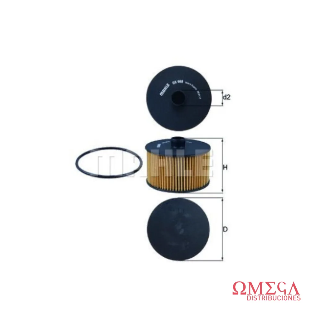 Filtro de aceite Mahle — Renault Duster 1.3 Tce OX968D