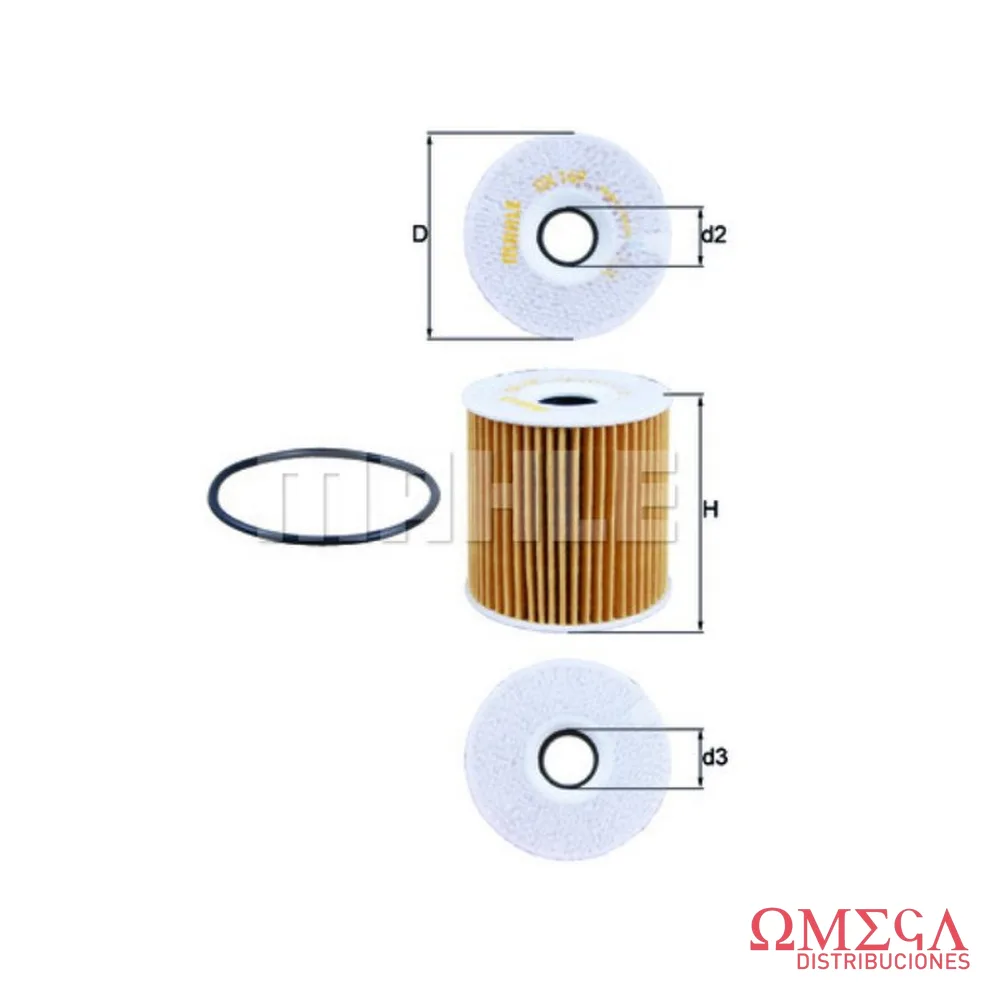 Filtro de aceite Mahle — Volvo OX149D