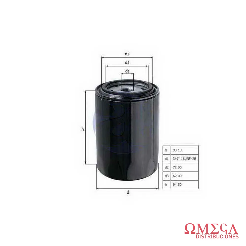 Filtro de aceite Mahle — Volkswagen 1500/Scania OC18