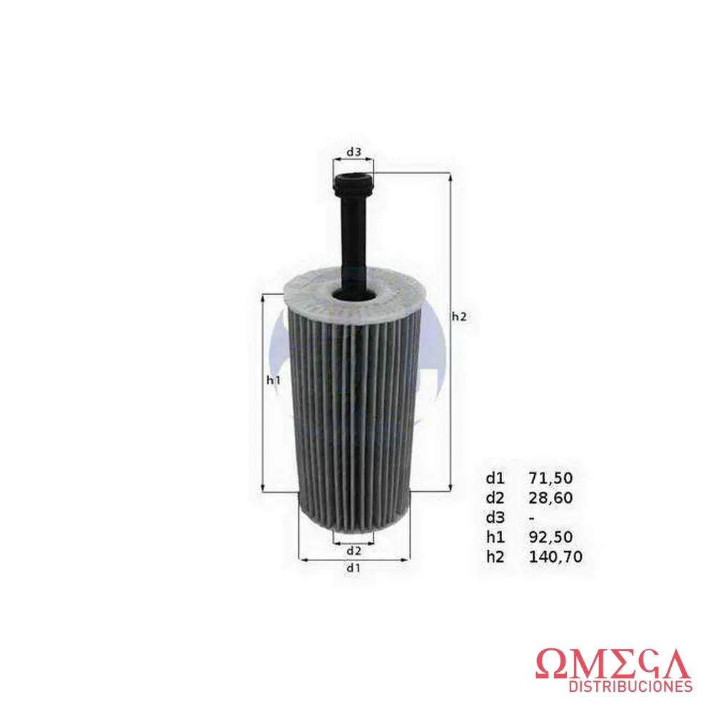 Filtro de aceite Mahle — Volkswagen Fox / Suran Sdi OX188D