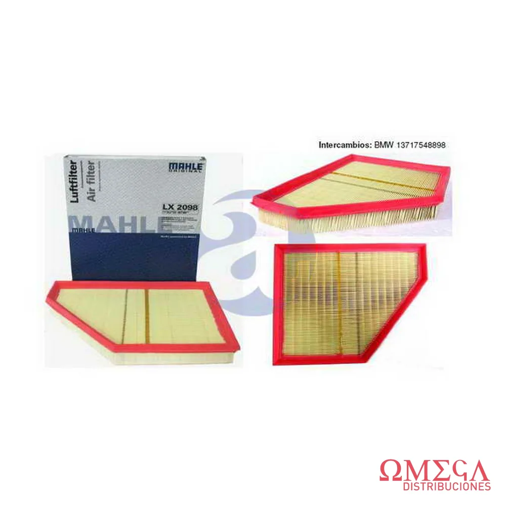 Filtro de aire Mahle — BMW X5 4.8 Izq LX2098
