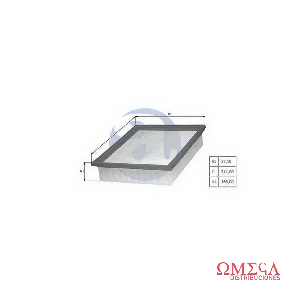 Filtro de aire Mahle — Chevrolet Corsa nafta LX523