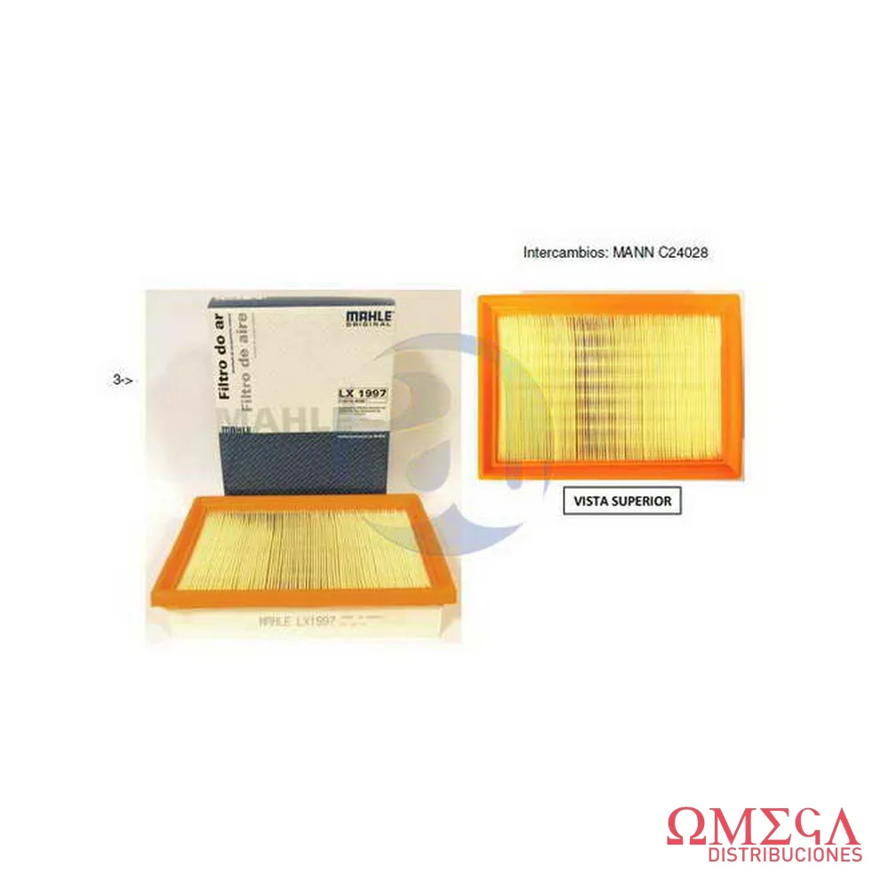 Filtro de aire Mahle — Chevrolet Sonic / Spin LX1997