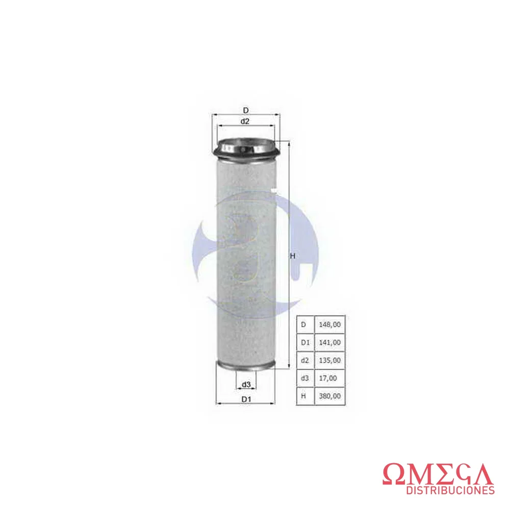 Filtro de aire Mahle — Cummins 6CT/Cta-2º LXS227