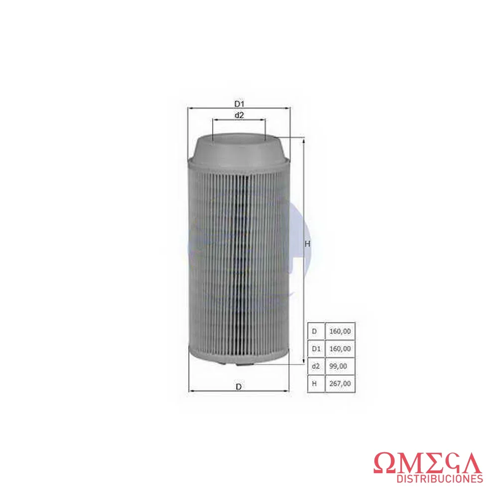 Filtro de aire Mahle — Ford Ranger 3.0 LX2124