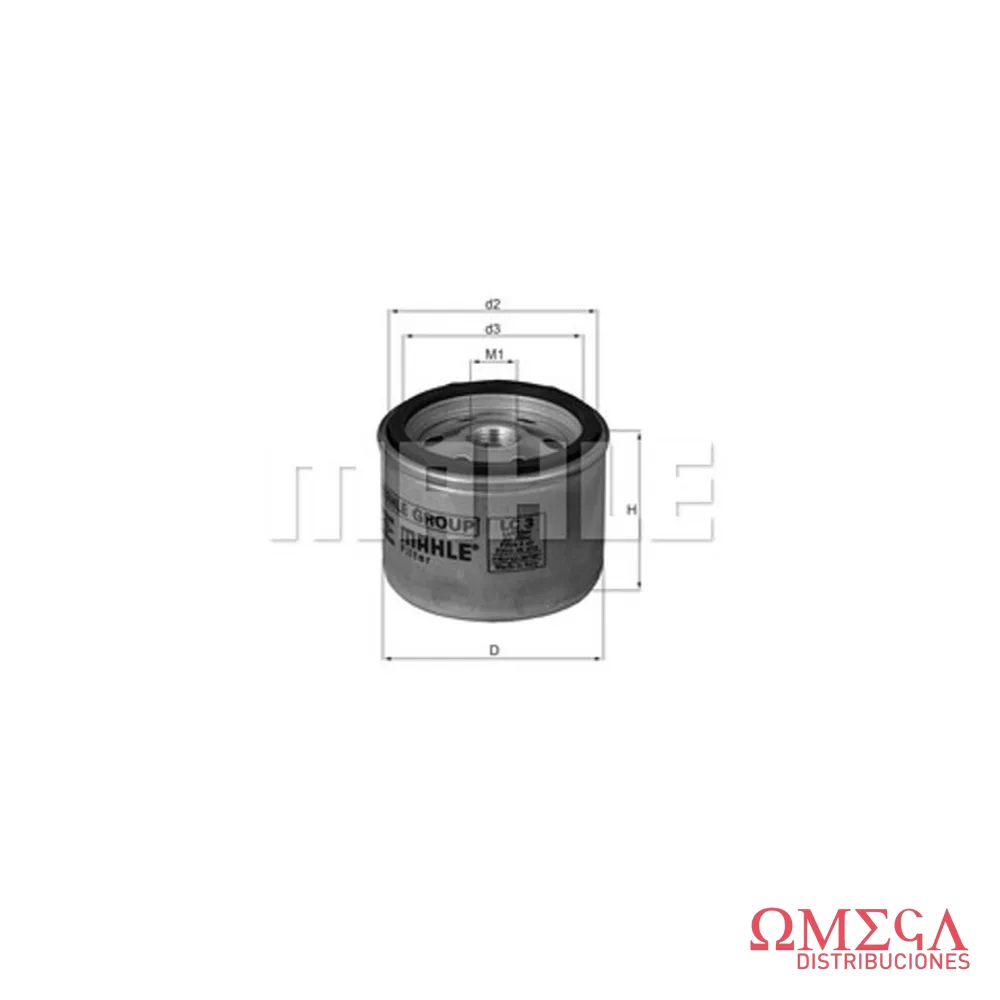 Filtro de aire Mahle — Iveco (para compresor) LC3