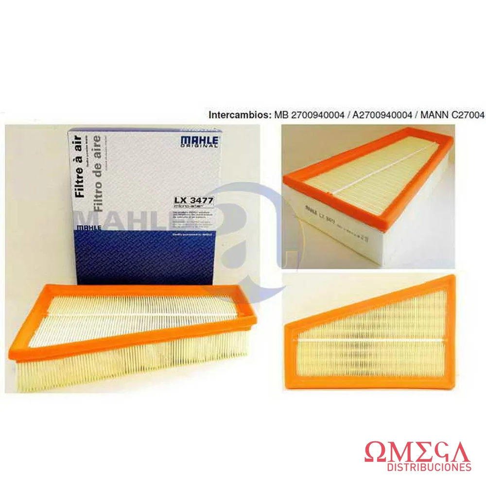 FILTRO AIRE M.BENZ A/B/CLA LX3477