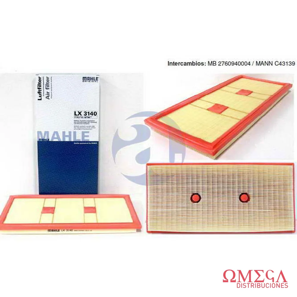FILTRO AIRE M.BENZ C/E LX3140