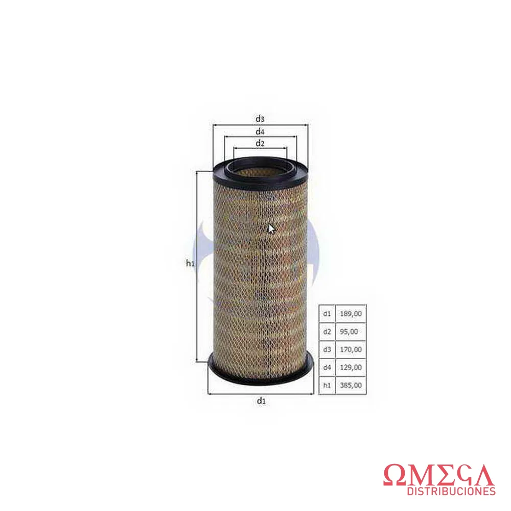 Filtro de aire Mahle — Massey Ferguson LX969