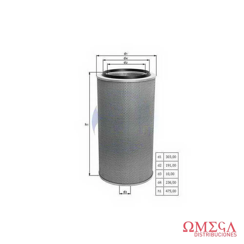 Filtro de aire Mahle — Mercedes-Benz 1938-1941 OM447 LX273