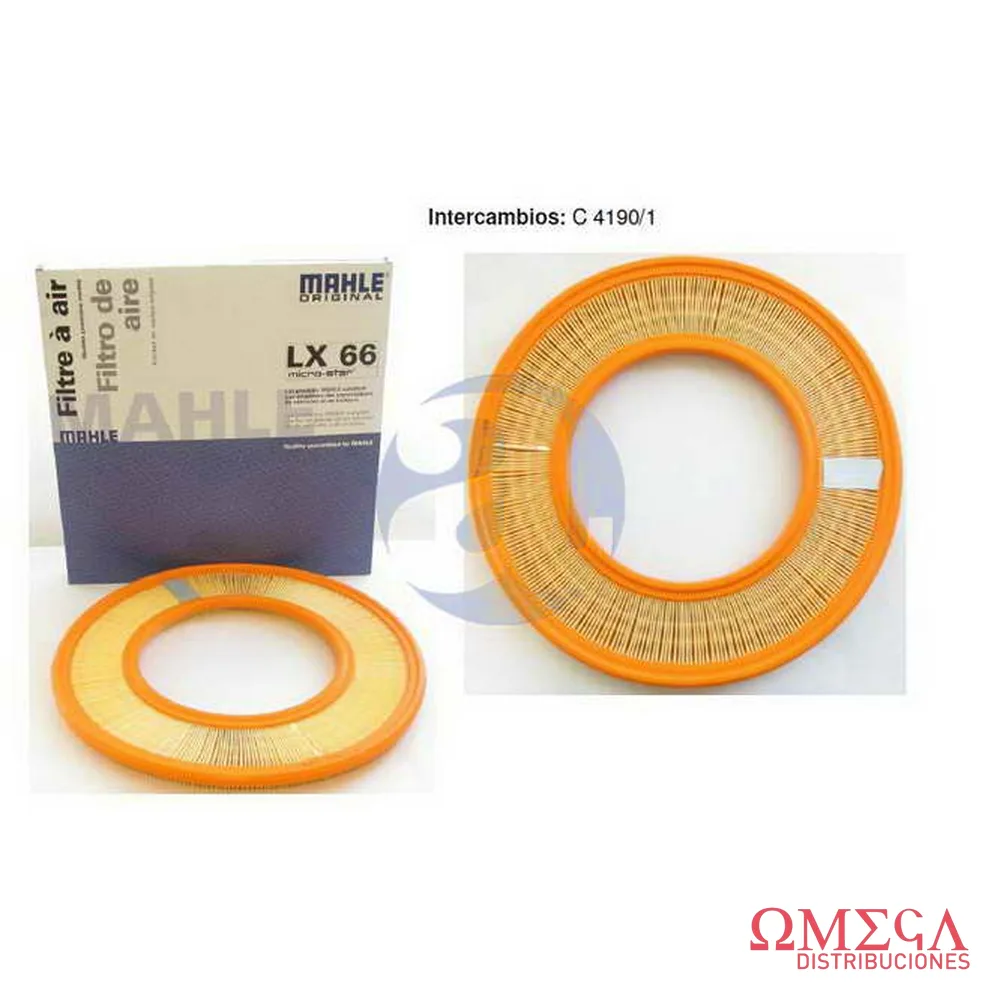 Filtro de aire Mahle MB200 LX66