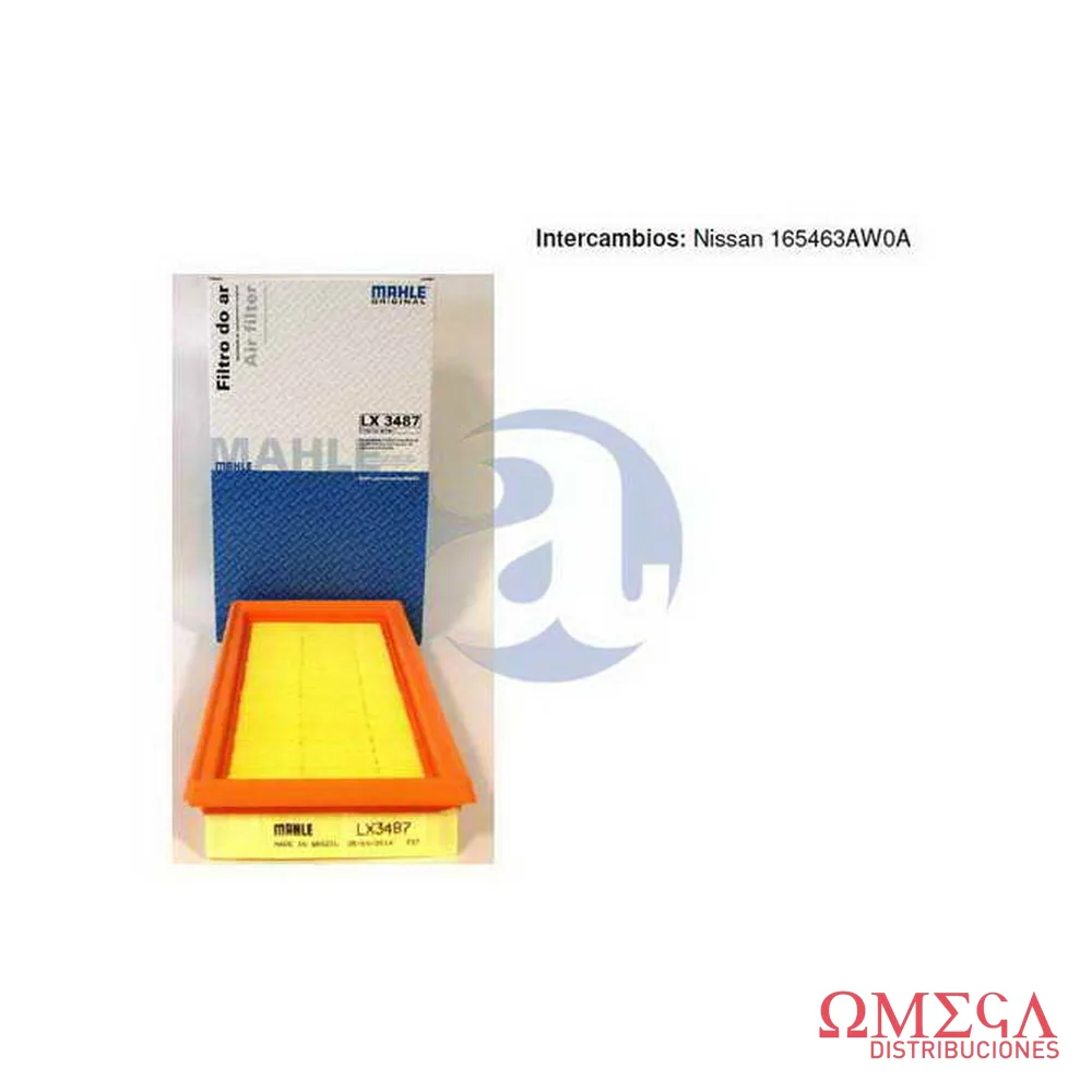 Filtro de aire Mahle — Nissan March 1.6 LX3487