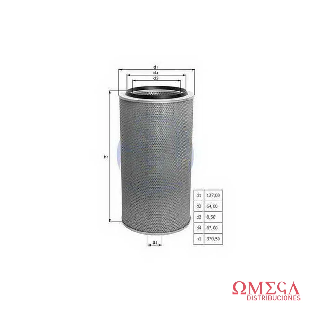 Filtro de aire Mahle — Valmet MWM D229/3 LX1057