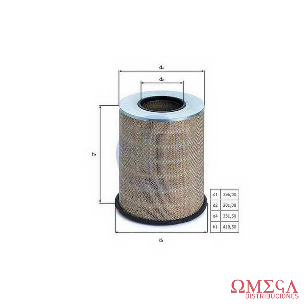 Filtro de aire Mahle — Volvo LX1281