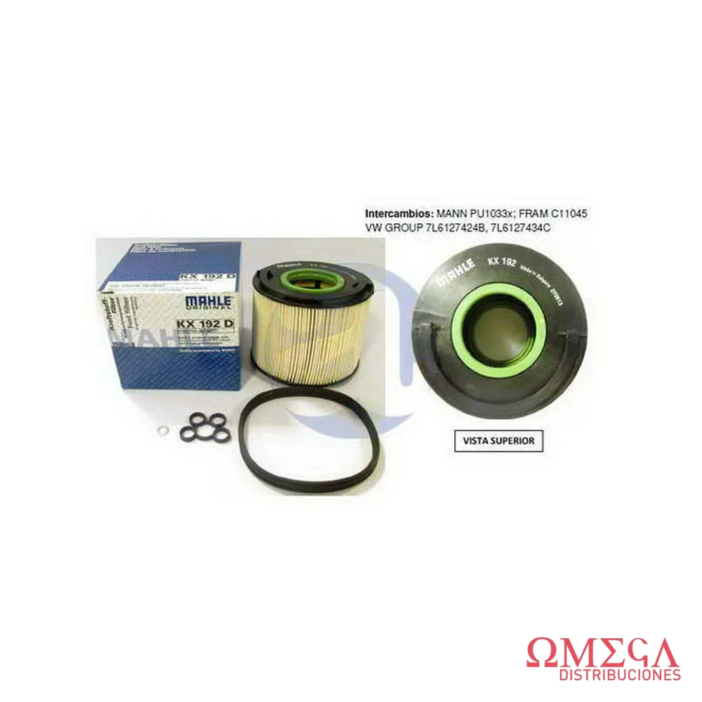 Filtro de combustible Mahle — Audi Q5/Q7 KX192D